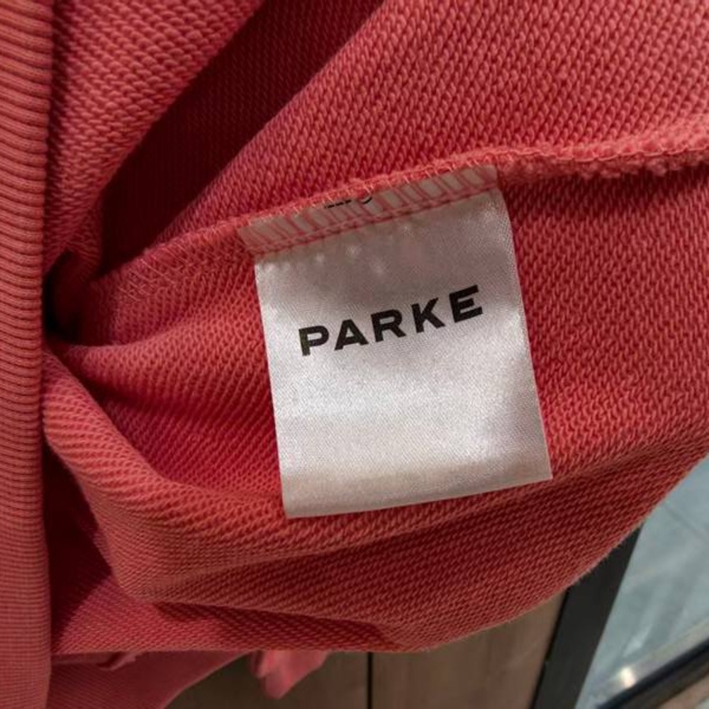 Parke Women's Pink Sweatshirt with White Lettering - Picture 6 of 9